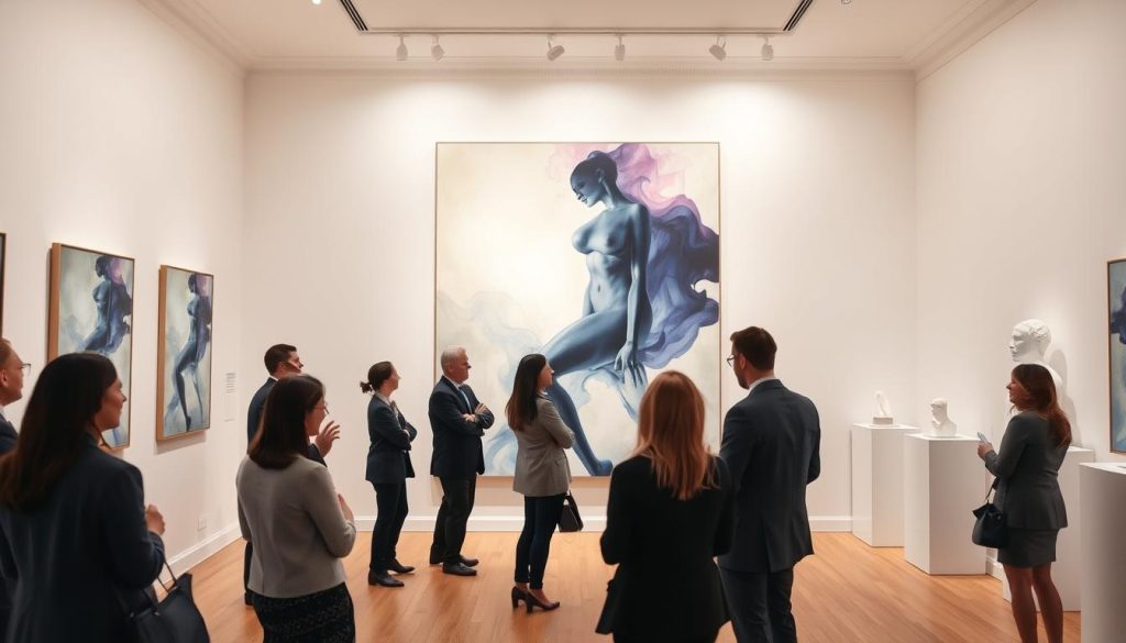 AI-generated nude art in contemporary galleries